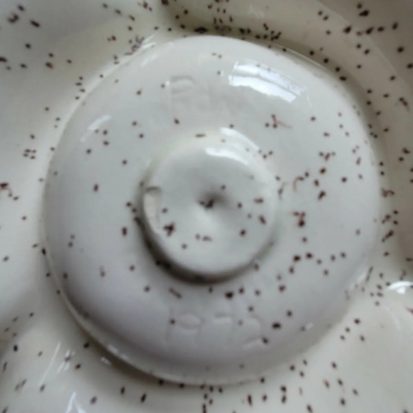 Vintage PW Pottery Relish Tray Set Chip and Dip Set - Picture 5 of 7